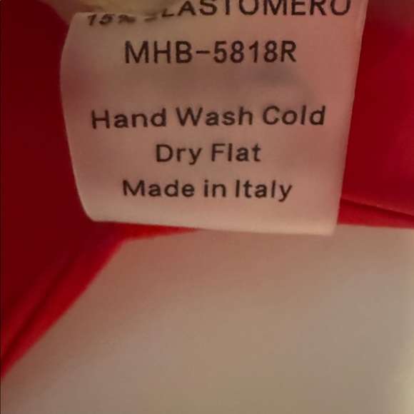 Monica Hansen Beachwear - Red Two Piece Women's Swimsuit - Picture 7 of 11